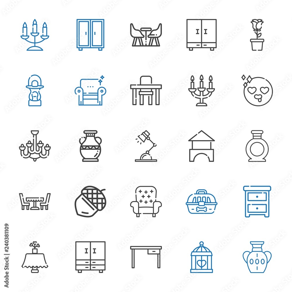 decor icons set decor icons set