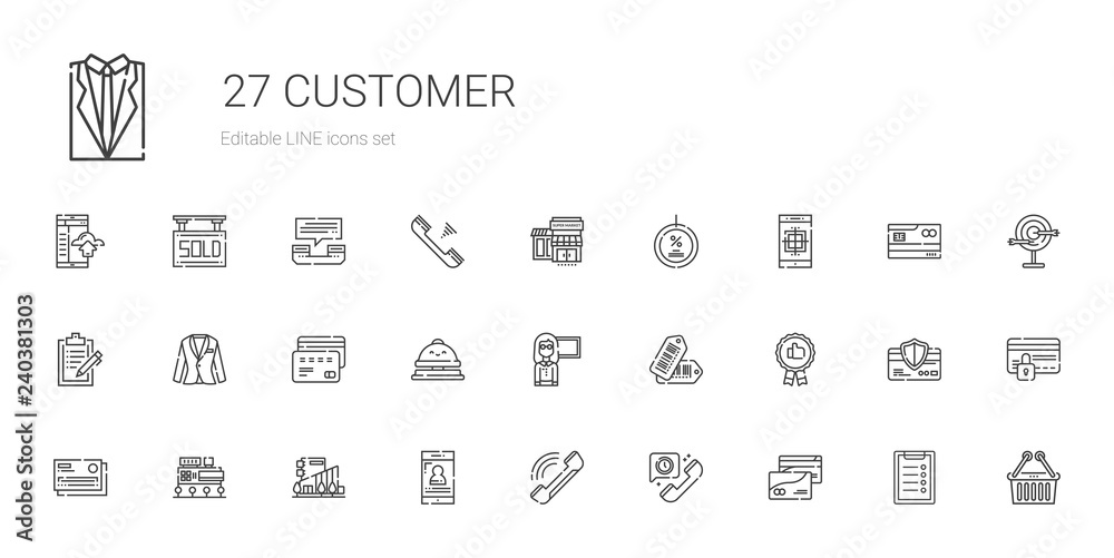 customer icons set customer icons set