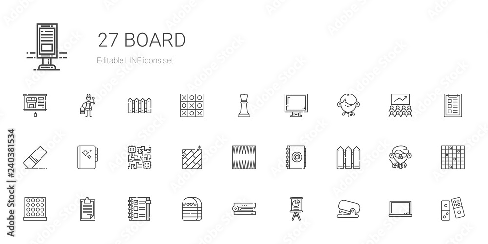 board icons set board icons set