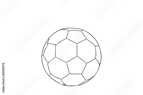  sketch illustration - soccer ball