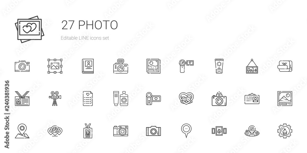 photo icons set