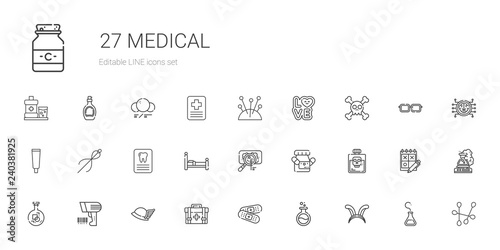 medical icons set