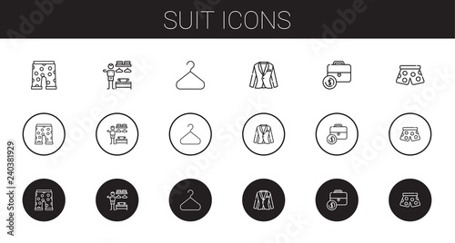 suit icons set