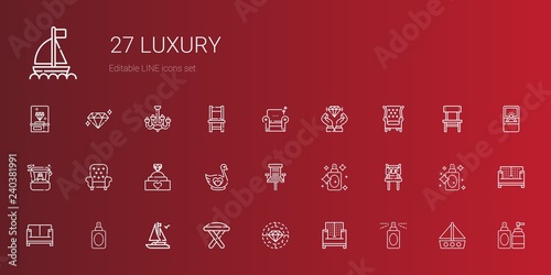 luxury icons set