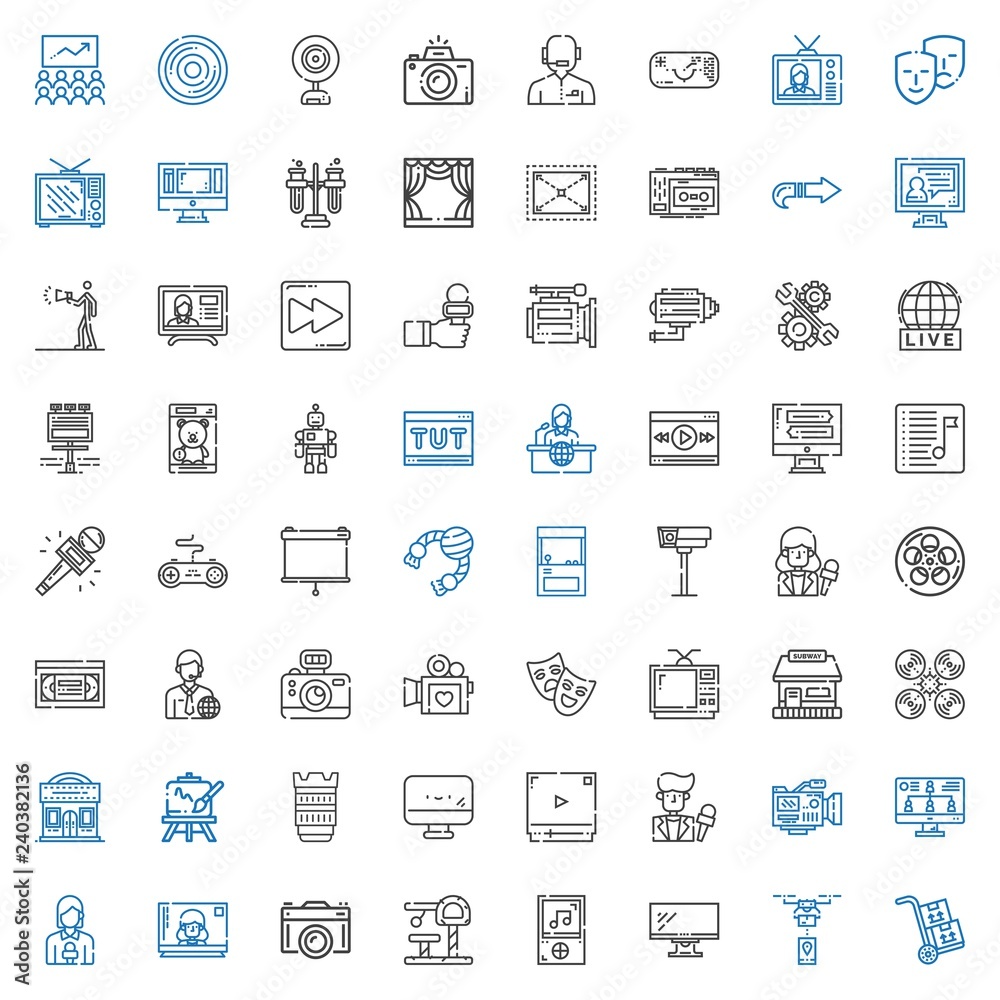 video icons set video icons set