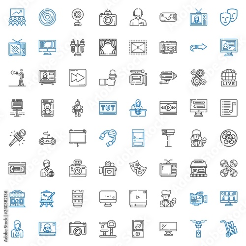 video icons set