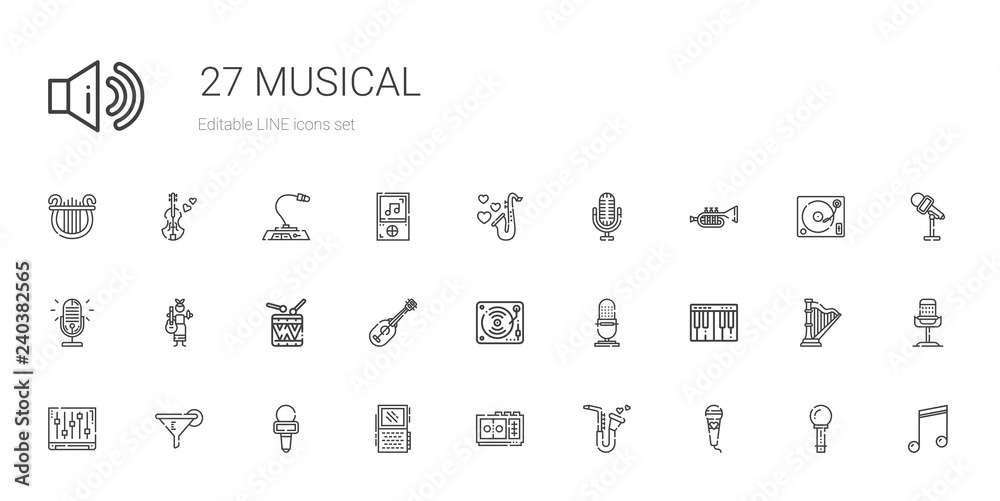 musical icons set