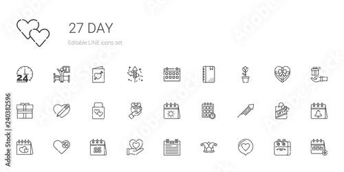 day icons set