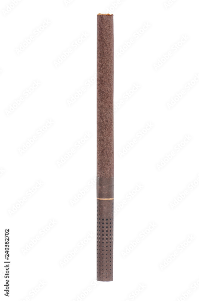 The a cigarette isolated on white background The a cigarette isolated on white background