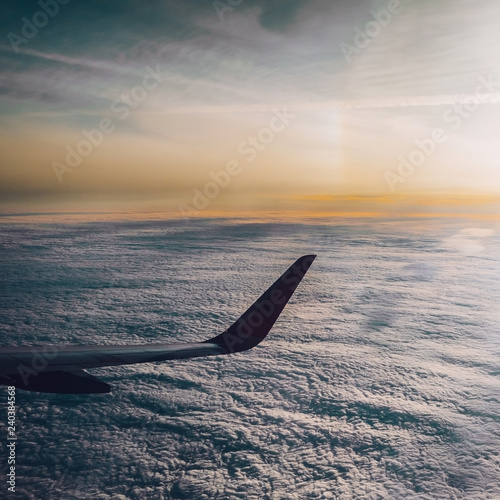 Look at airplane wing