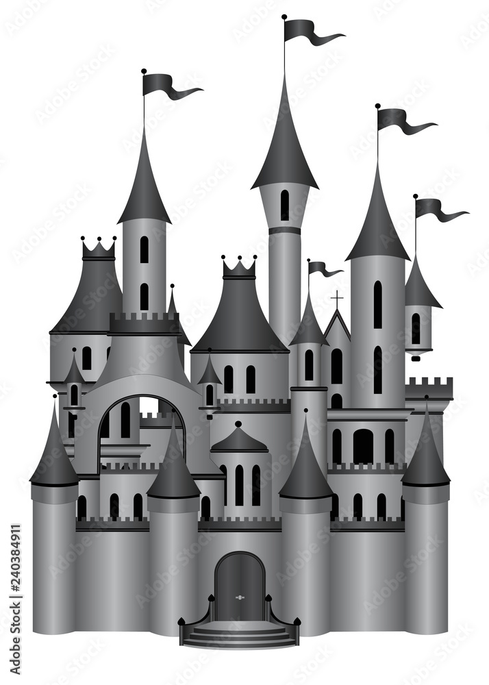 Medieval fairytale castle