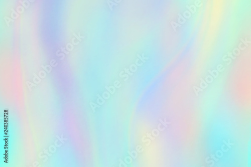 Rainbow texture. Hologram foil iridescent background. Pastel fantasy unicorn vector pattern. Illustration of iridescent pattern rainbow, hologram texture photo