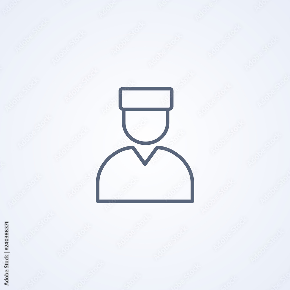 Doctor, medical specialist, vector best gray line icon Doctor, medical specialist, vector best gray line icon
