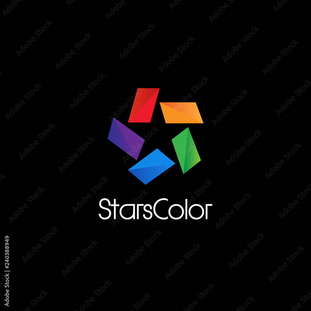 Abstract Colorful Star Logo Sign Symbol Icon Abstract Colorful Star Logo Sign Symbol Icon
