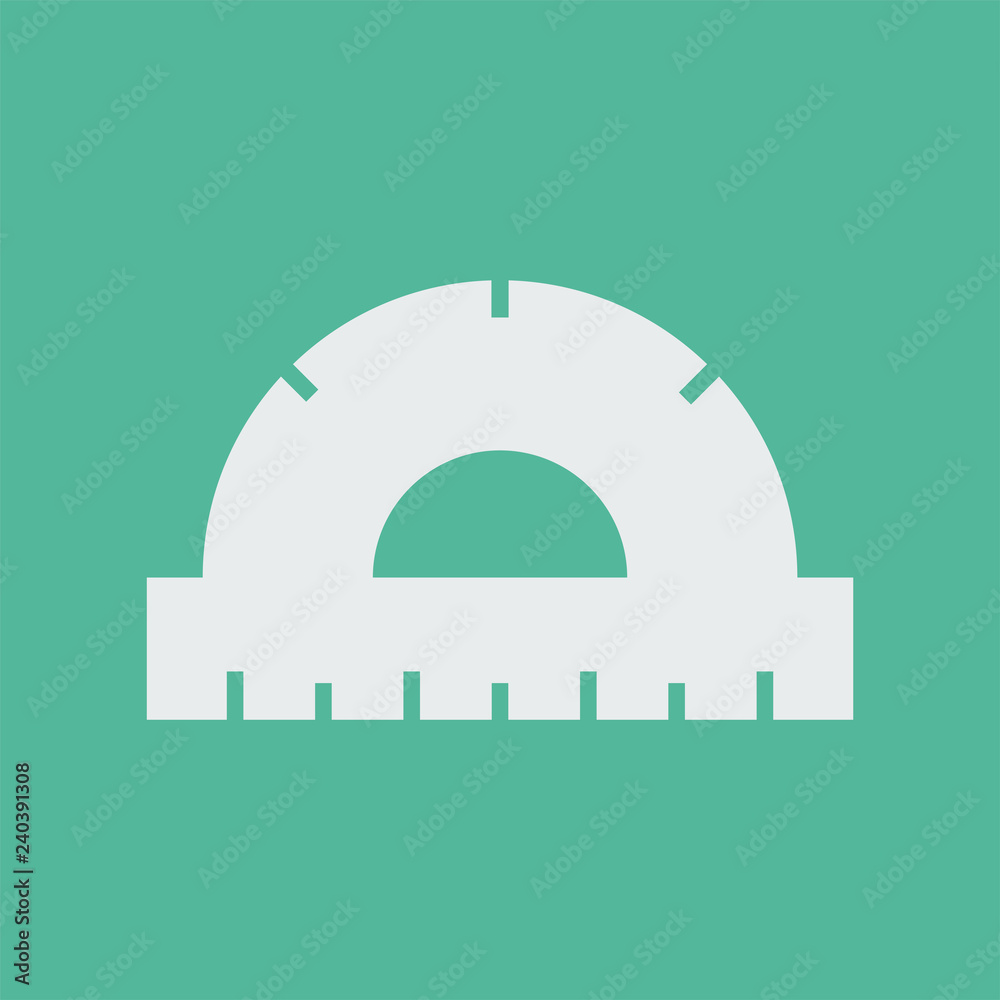 Silhouette icon protractor Silhouette icon protractor
