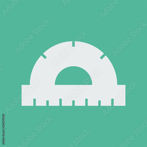 Silhouette icon protractor