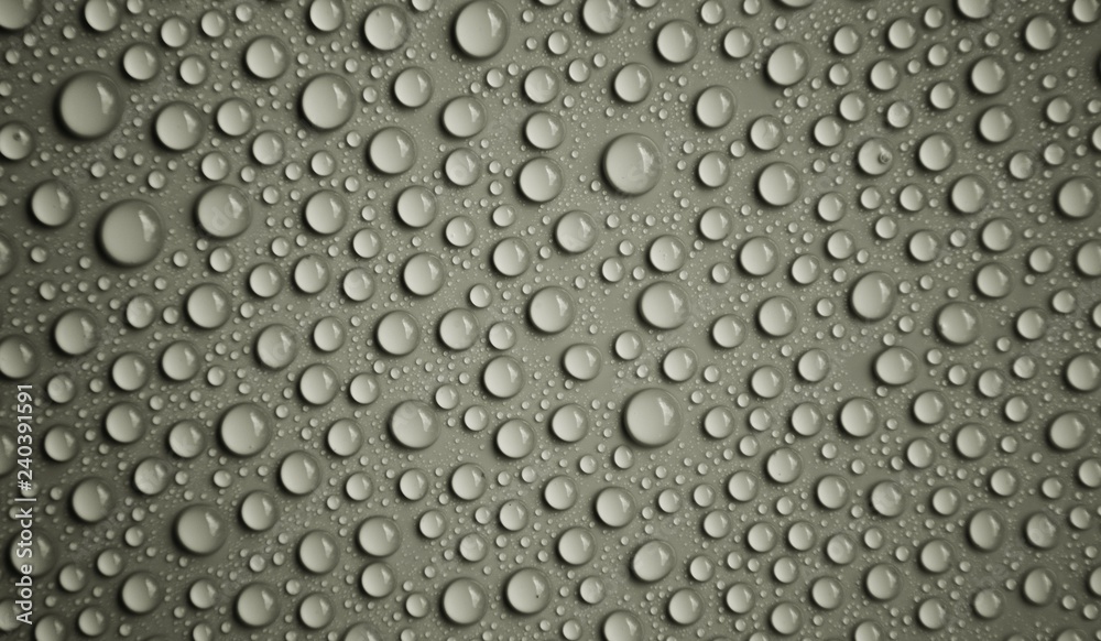 drops water on grey background drops water on grey background