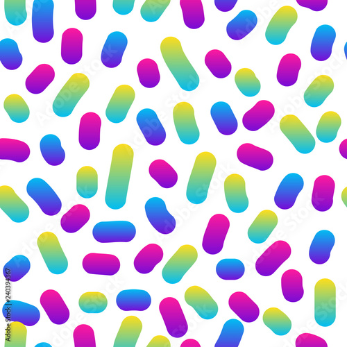 Abstract rainbow seamless pattern background. Modern swatch paint for birthday card, party invitation, sale wallpaper, holiday wrapping paper, fabric, bag print, t shirt, workshop advertising