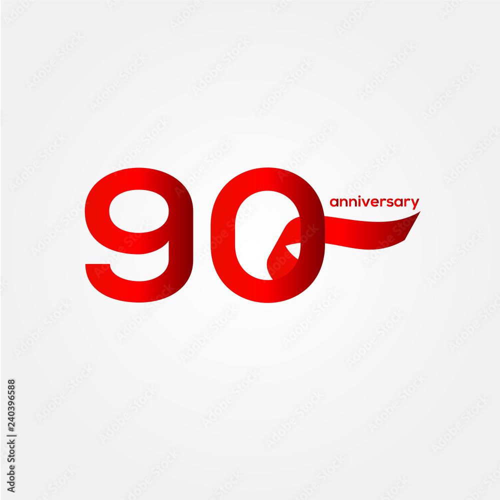 90 Year Anniversary Vector Template Design Illustration 90 Year Anniversary Vector Template Design Illustration