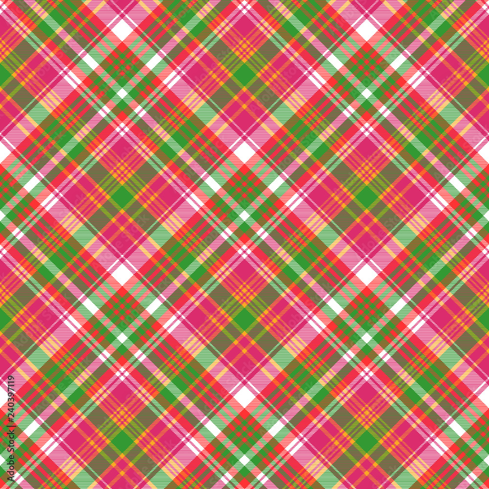Pink color check plaid seamless pattern Pink color check plaid seamless pattern