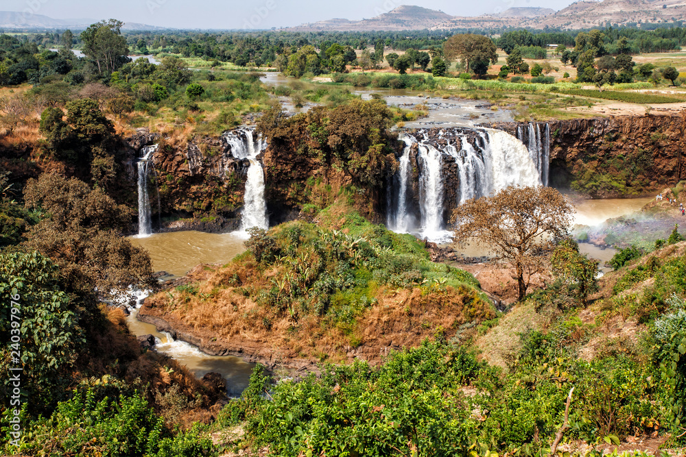 Blue Nile Waterfalls near Bahir Dar in the Amhara region in the north of Ethiopia
