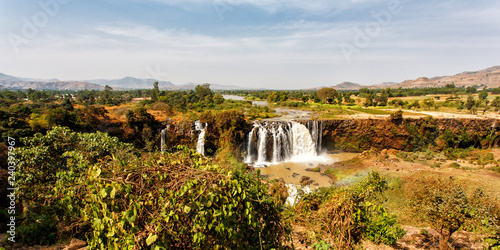 Blue Nile Waterfalls near Bahir Dar in the Amhara region in the north of Ethiopia