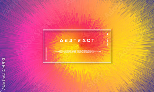 Dynamic background design with dynamic objects centered in the middle. Background with a mixture of yellow, red, pink and purple.