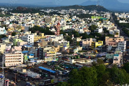 Namakkal, Tamilnadu - India - October 17, 2018: Panoramic View of Namakkal © Ganeshkumar