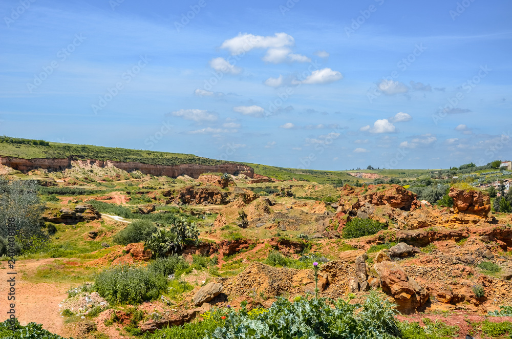 Landscape view near Rabat city of Morocco.