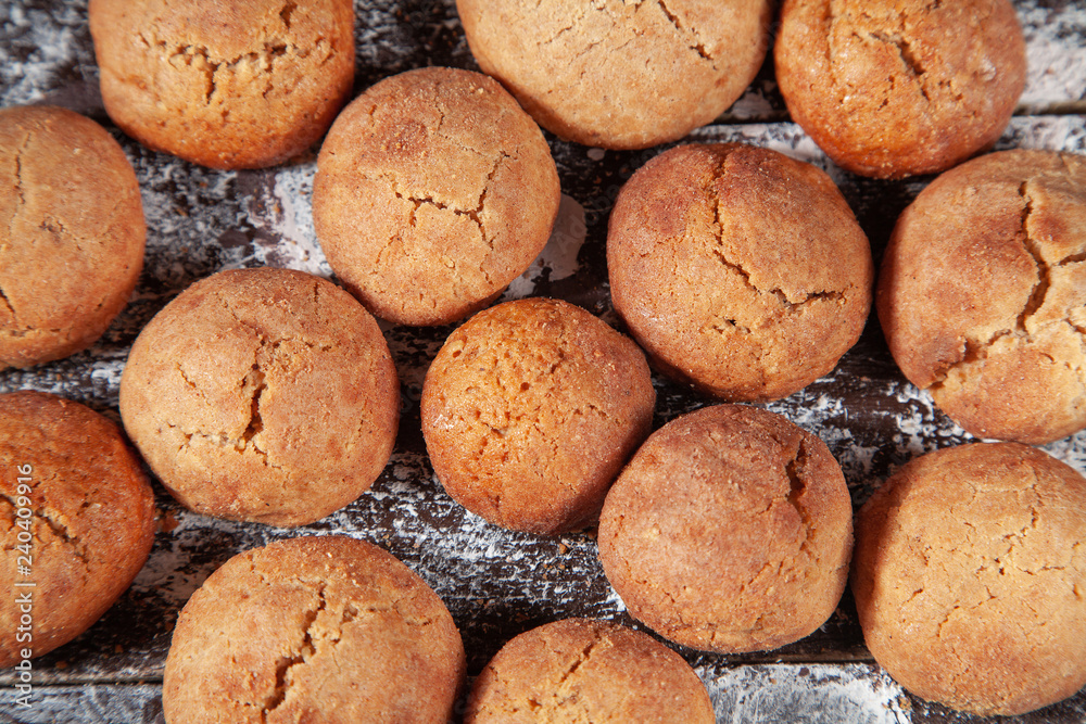 Sweet pastries. Homemade round cookies and gingerbread. Sweet pastries. Homemade round cookies and gingerbread.