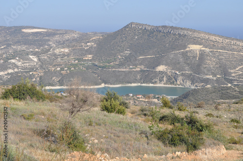 The beautiful Germasogeia dam in Cyprus photo