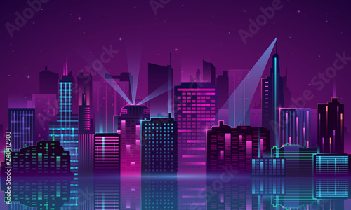 Vector City neon