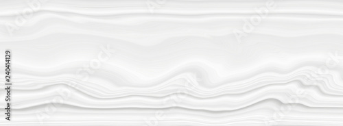 A white background with a pattern of sea waves and wavy lines. Panorama of marble for a template of labels and wall-papers, a structure 3 d in light tones.