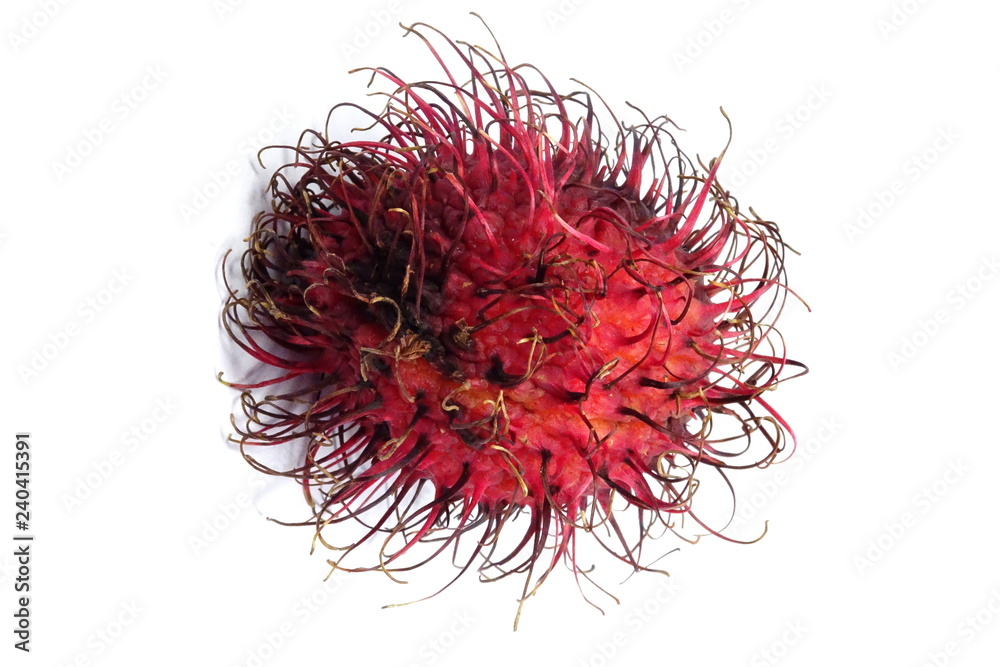 Naklejka premium Rambutan fruit (Nephelium lappaceum)