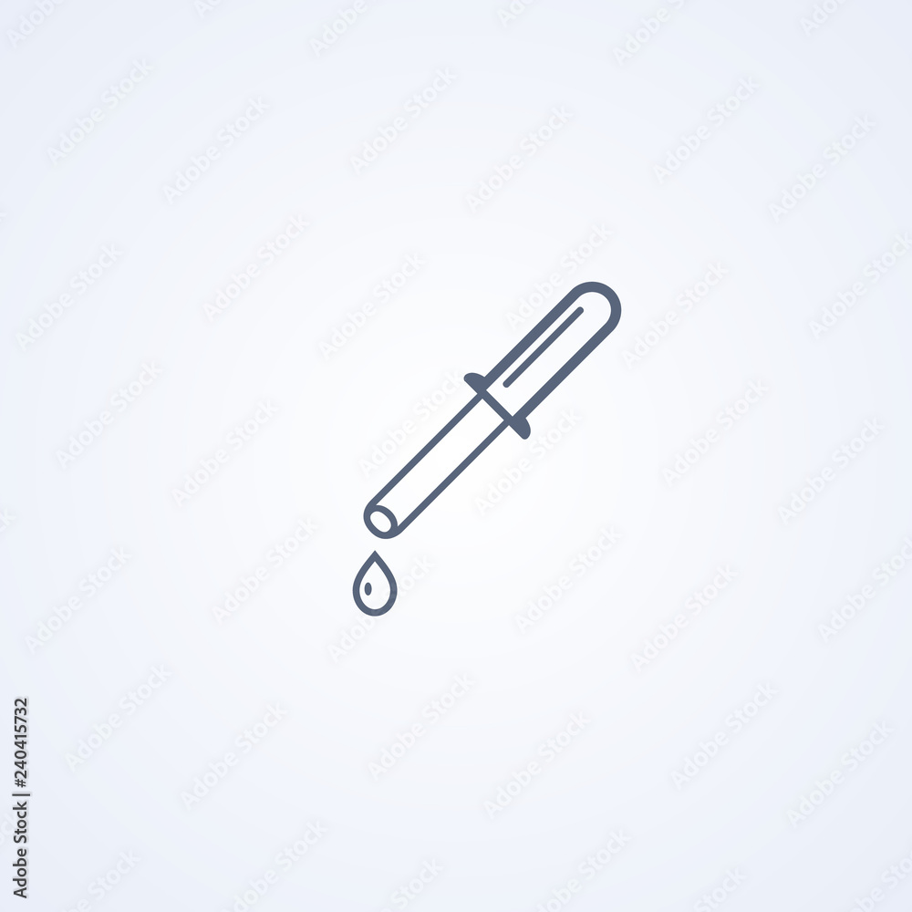 Pipette, Dropper , vector best line icon