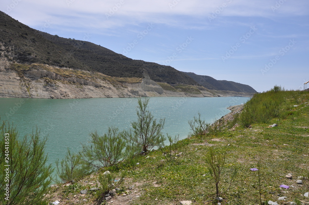 The beautiful Kouris Dam in Cyprus