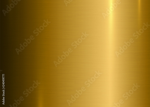 Gold Brushed Surface Texture Background Metallic