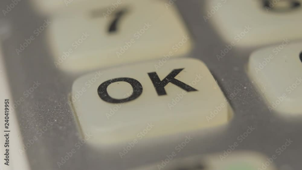 Pressing Button OK On Remote Control Pressing Button OK On Remote Control