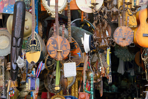 Retro objects in a shop near Monastiraki, Athens