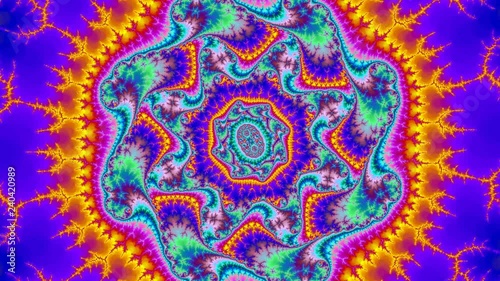 Flight thru the amazing fractal abstract colorful background fractal high resolution