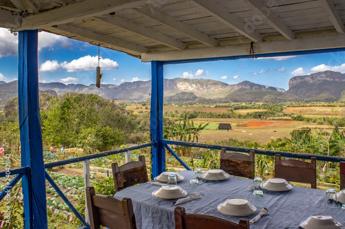 Sight from the Finca Agroecologica El Paraiso restaurant in Vinales valley