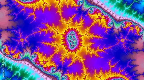 Flight thru the amazing fractal abstract colorful background fractal high resolution