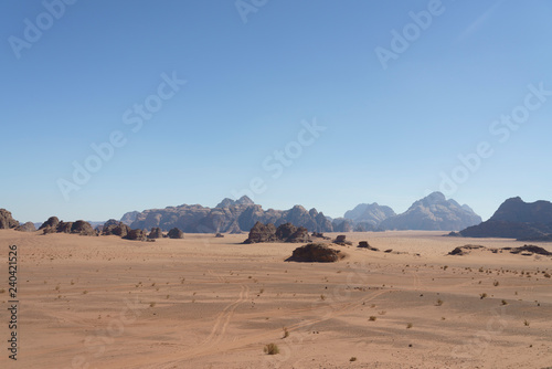 Hills and empty desert