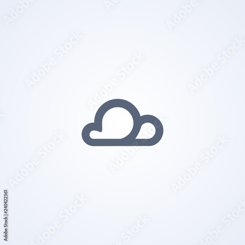 Cloud, sky, vector best line icon
