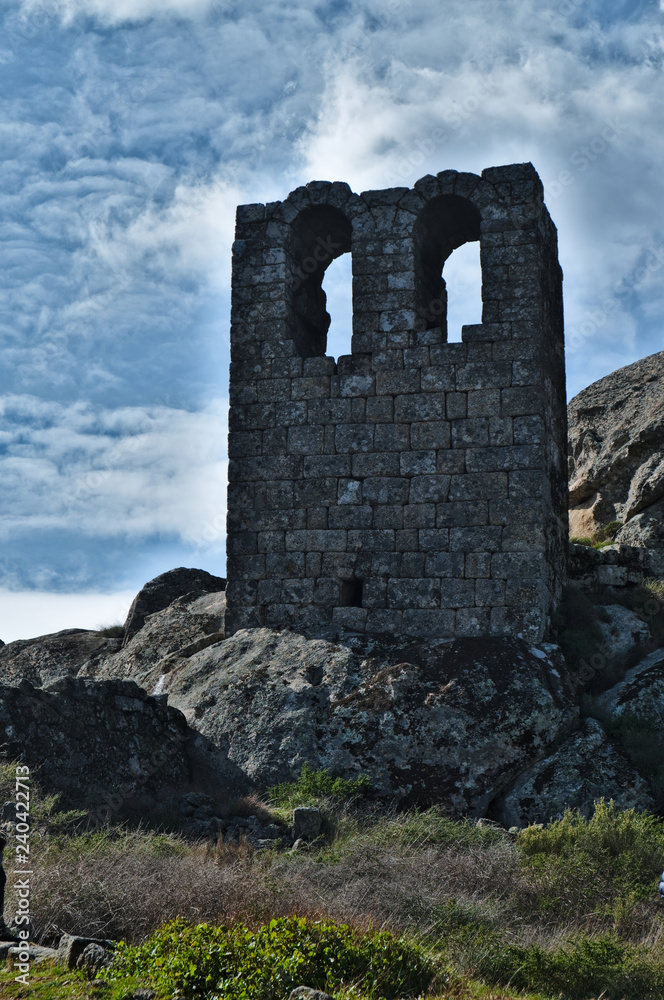 Sao Miguel Medieval Chapel in Monsanto. Castelo Branco, Portugal