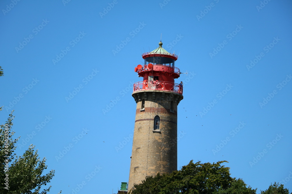 View to New lighthouse at Cape Arkona on Island Rügen, Germany Baltic Sea View to New lighthouse at Cape Arkona on Island Rügen, Germany Baltic Sea