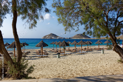 Fototapeta Naklejka Na Ścianę i Meble -  Plage de Kalafati, Mikonos, Cyclades, Grèce