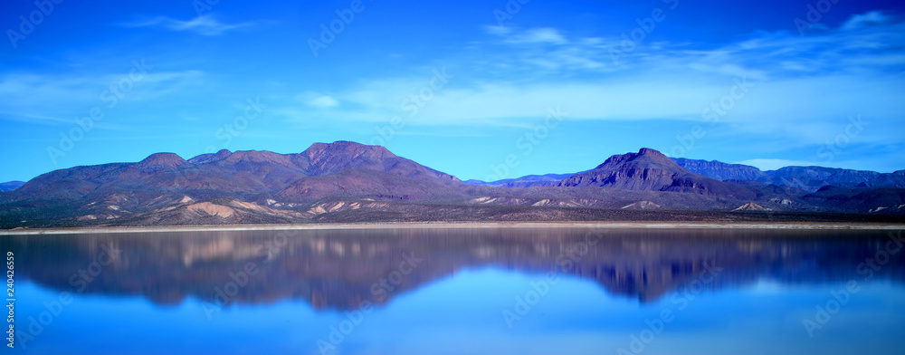 Panorama of Roosevelt Lake Arizona