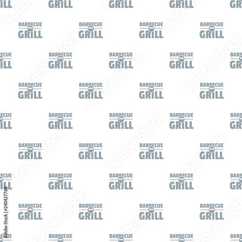 Barbecue grill pattern vector seamless repeat for any web design