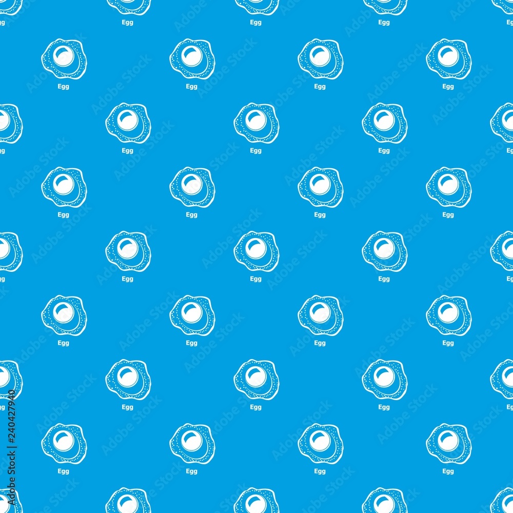 Egg pattern vector seamless blue repeat for any use
